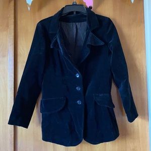 Black velvet jacket